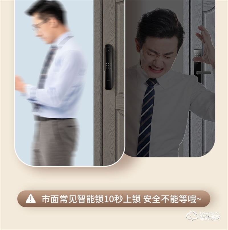 鹿客S50全自动智能锁 指静脉智能门锁家用电子锁